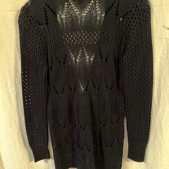 Takeout Black Knit Cardigan Sweater - Picture 2 of 4